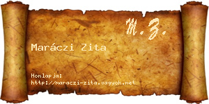 Maráczi Zita névjegykártya
